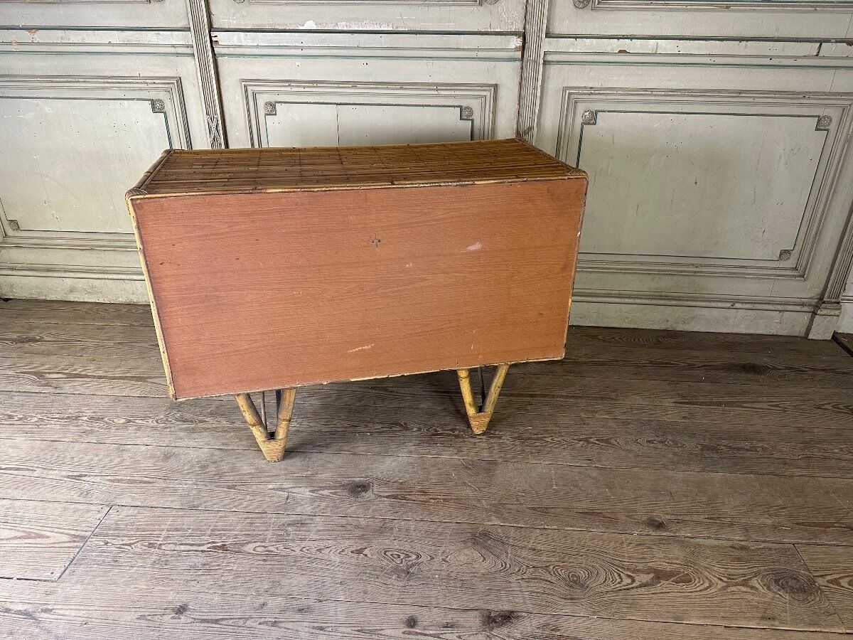 Bamboo chest of drawers circa 1960
