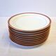 6 Limoges porcelain dessert plates from Chastagner, France