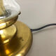 Modernist Glass and Brass Mushroom Table Light by Doria Lights, 1970s, Germany