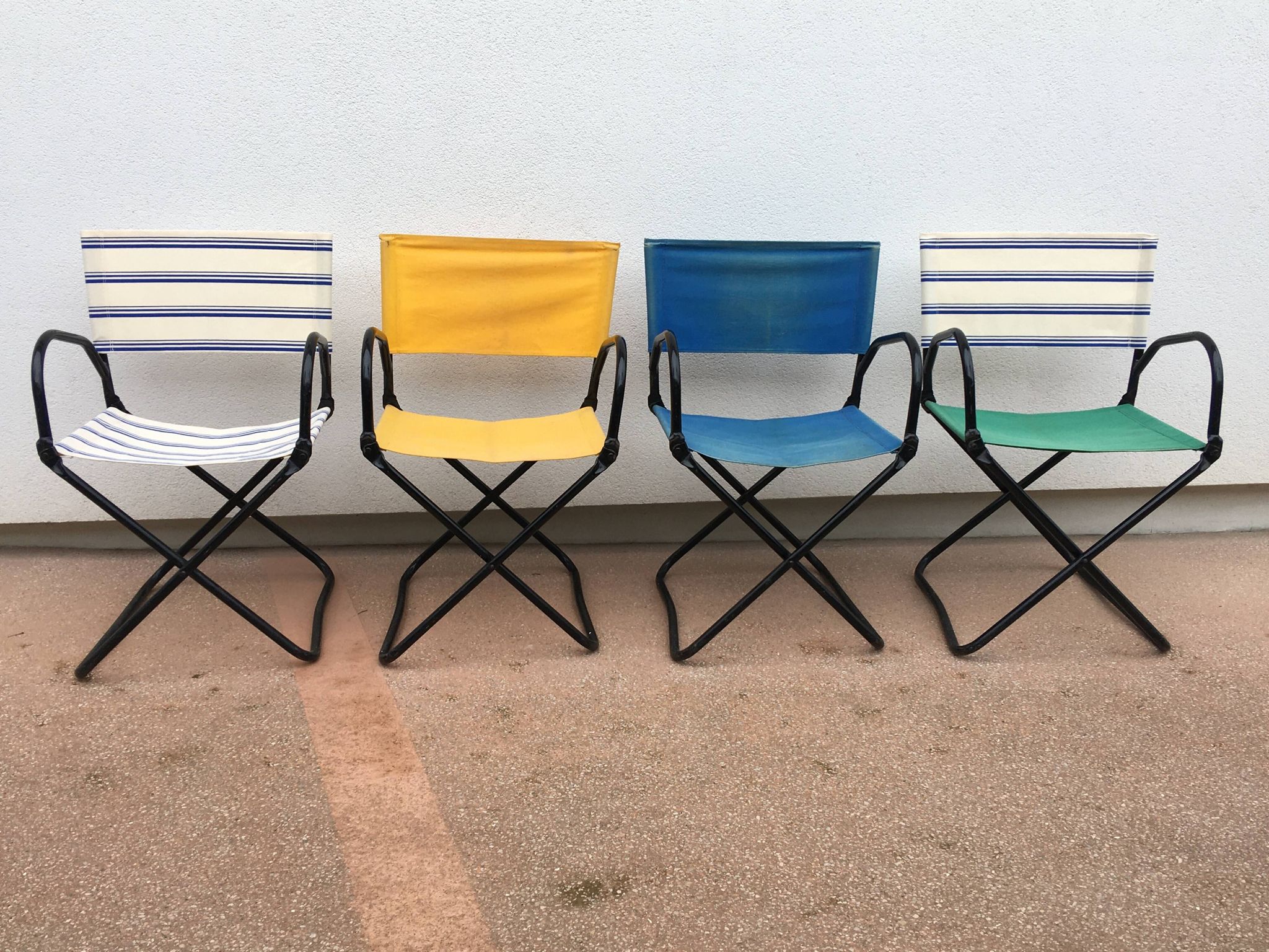 4 fauteuils pliants Chambord, années 1950