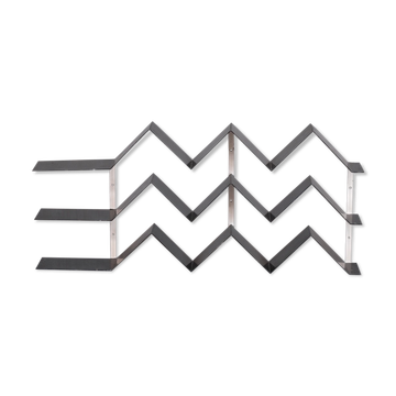 Architectural french mid-century library shelving