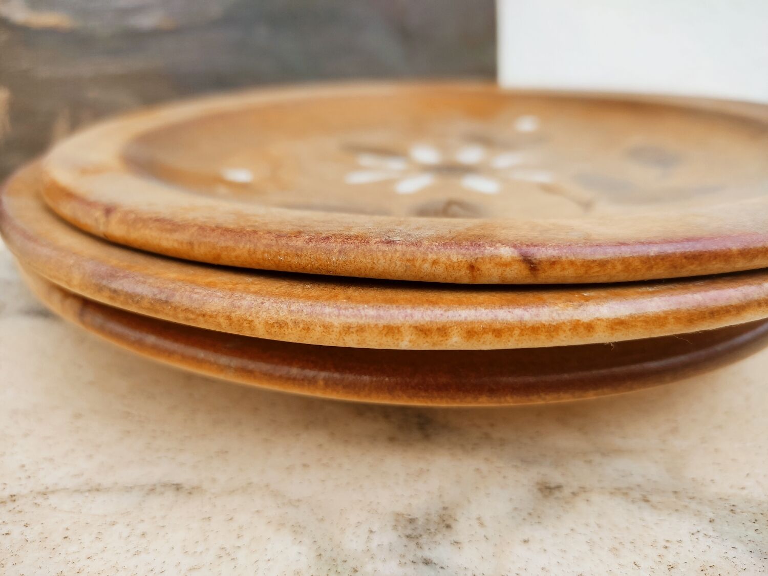 3 Vallauris ceramic plates