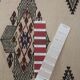 Vintage Turkish kilim, handwoven, 92x210 cm.