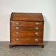Slant-front desk, chest of drawers, English George III writing desk in oak - 19th century