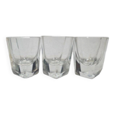 Art Deco glasses, Poland, 1930s, set of 3