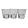 Art Deco glasses, Poland, 1930s, set of 3