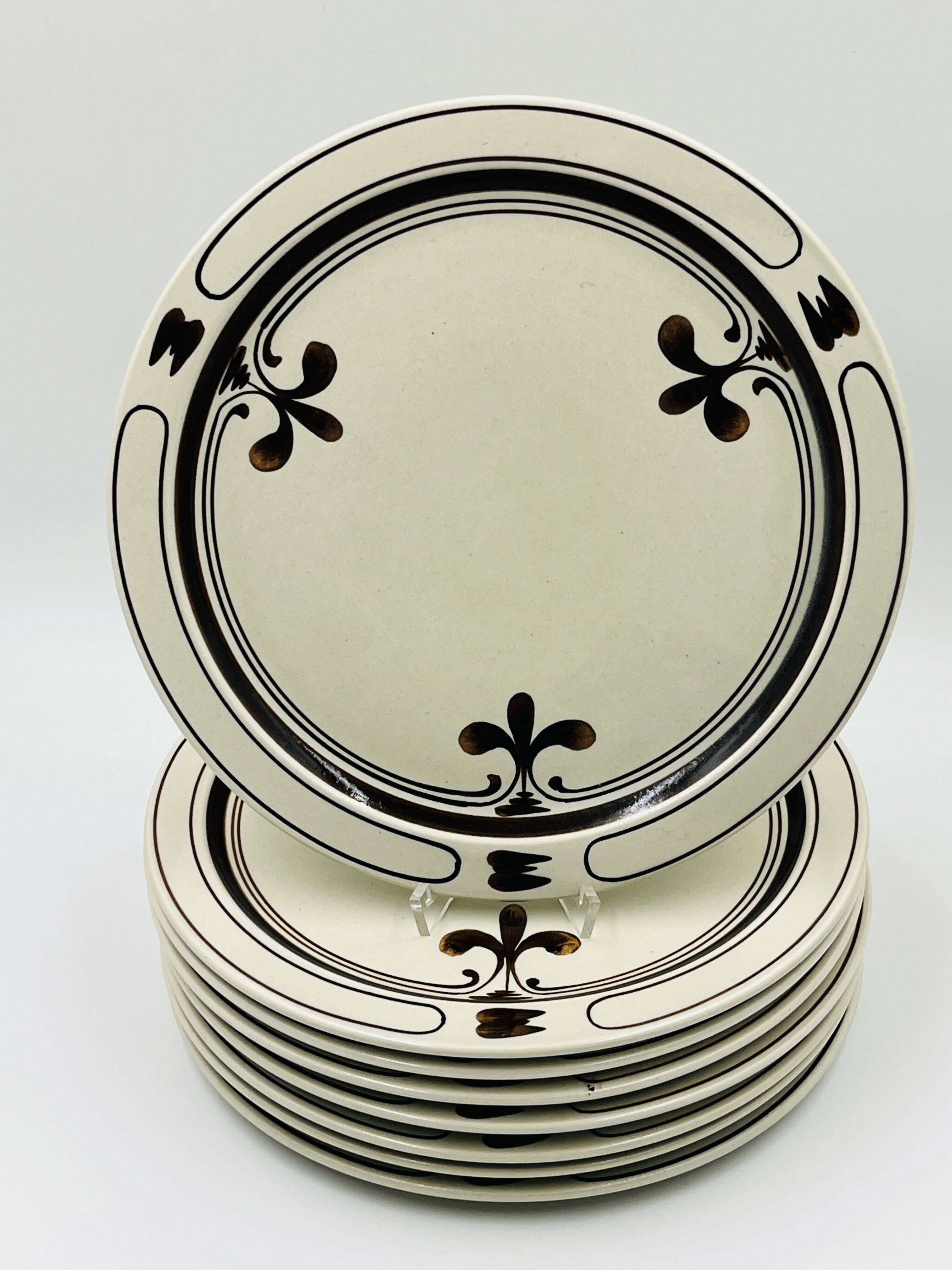 Set of 8 Large Rosenthal studio-line "Siena" Plates 28 cm