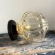 Wall lamp in gilded bubble glass