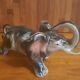 Vintage elephant in iridescent Art Deco ceramic