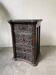 Commode XIXème pin noirci sculpté