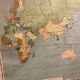 Large Vintage New World School Map