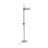 White metal design floor lamp, Italy 1980