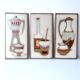 3 italian vintage wall tiles