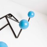 Door 4 peg coat restored blue balls