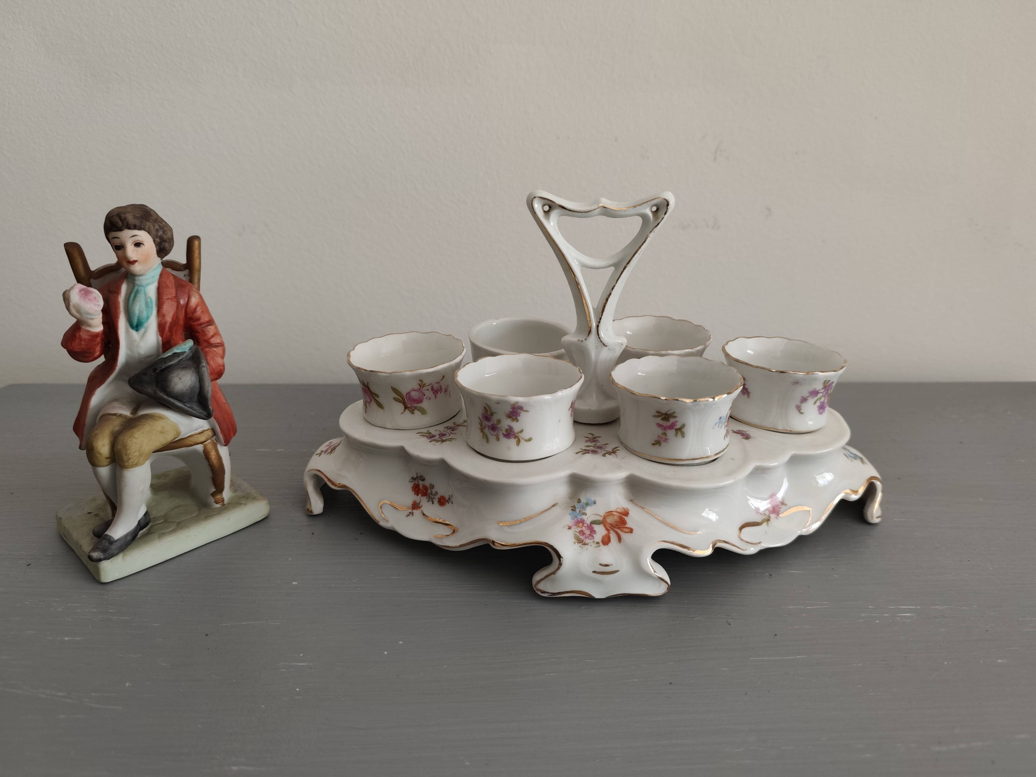 Porcelain egg cups from the 1960s