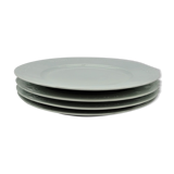 4 White de-serve plates Limoges
