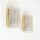Pair of wall lamps in brass and glass by Doria Leuchten