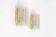 Pair of wall lamps in brass and glass by Doria Leuchten