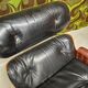 Fauteuil lounge cuir noir 1970 vintage