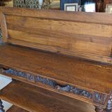 Oak serving console