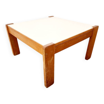 70s coffee table in wood and formica