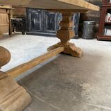 Solid oak monastery table