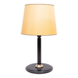 Lampe de table en cuir cousu Jean Adnet, style années 1960