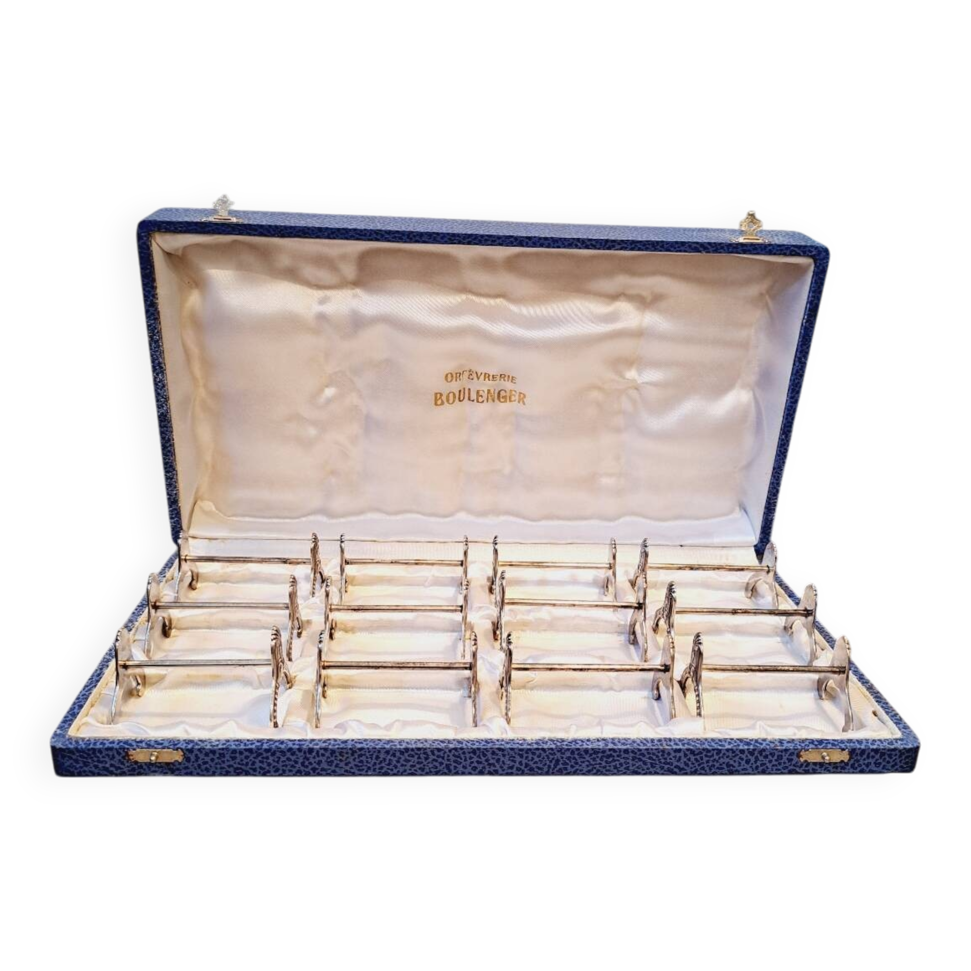 Boulnger 12-piece silver-plated knife holder set