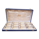 Boulnger 12-piece silver-plated knife holder set