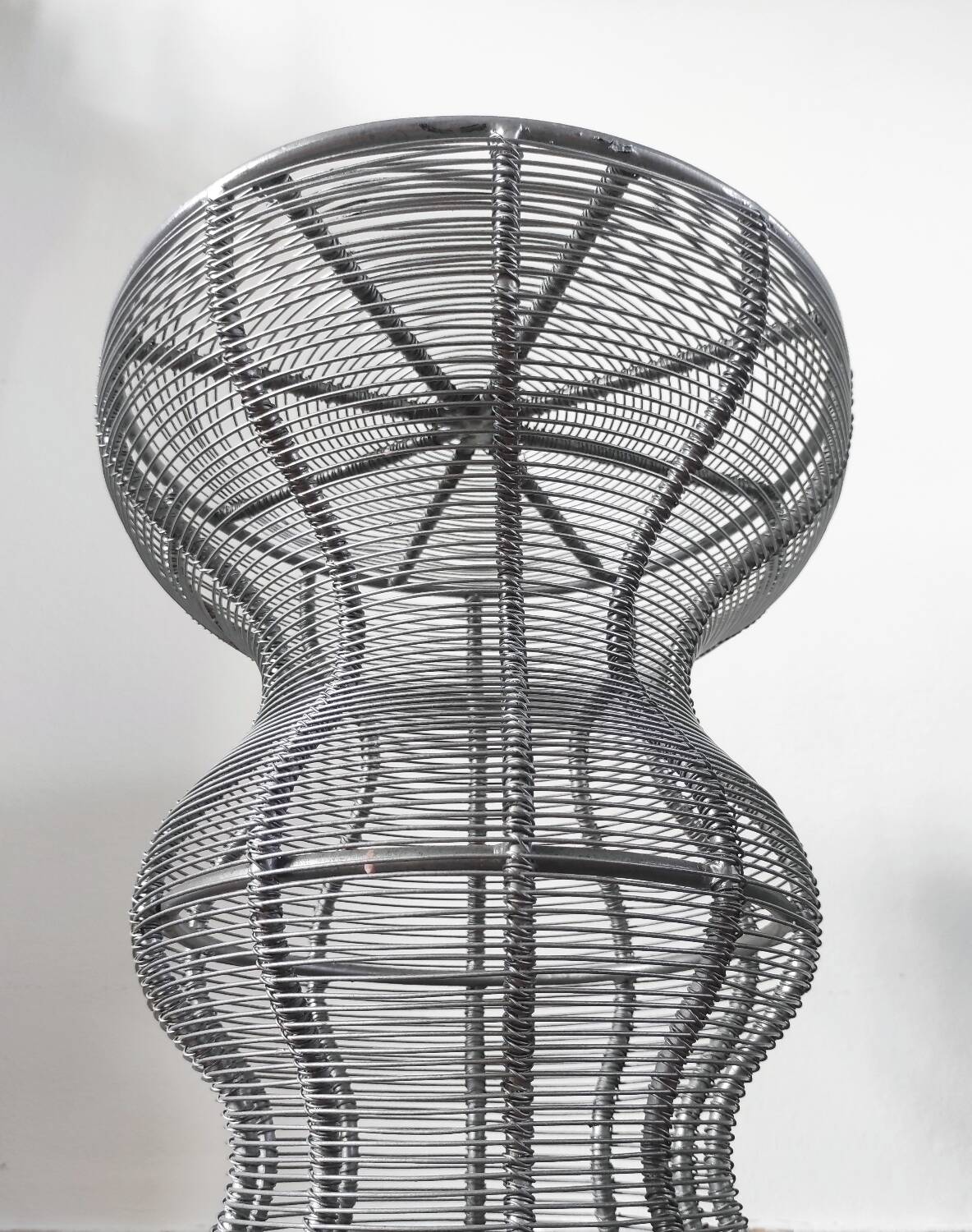 Vintage metal stool / side table