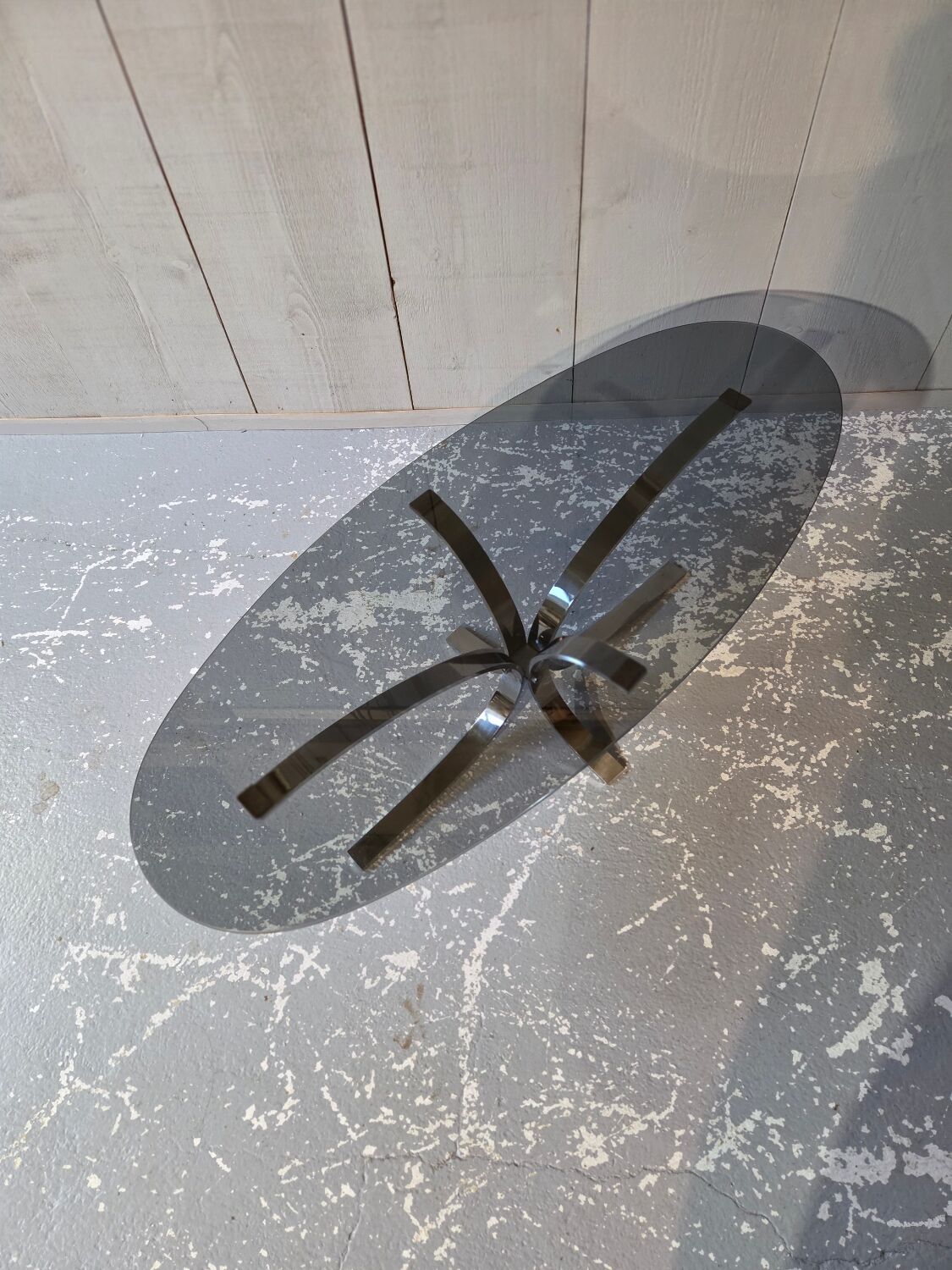 Glass coffee table