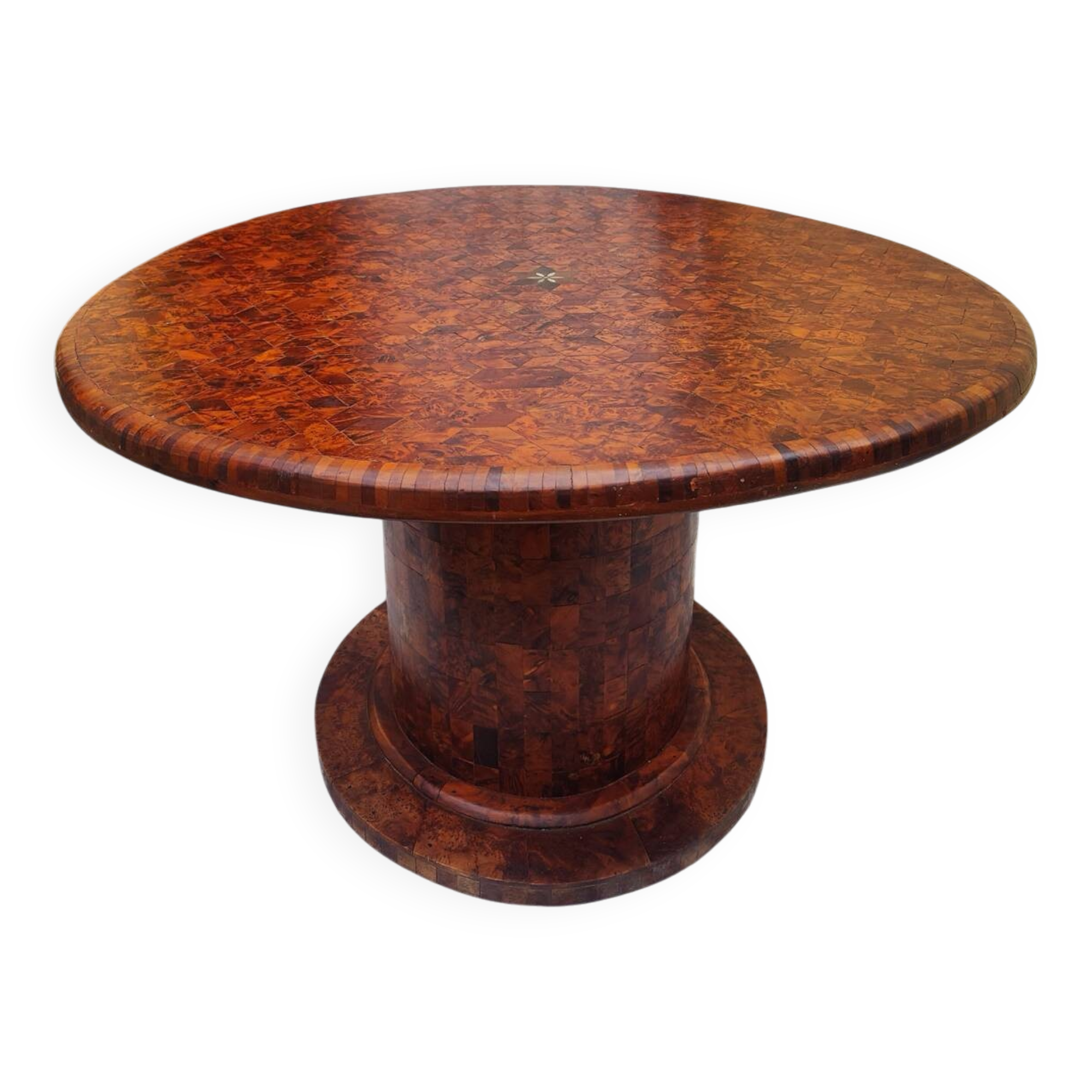 Thuya marquetry coffee table - Art Deco