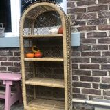 Buri wicker & rattan shelf