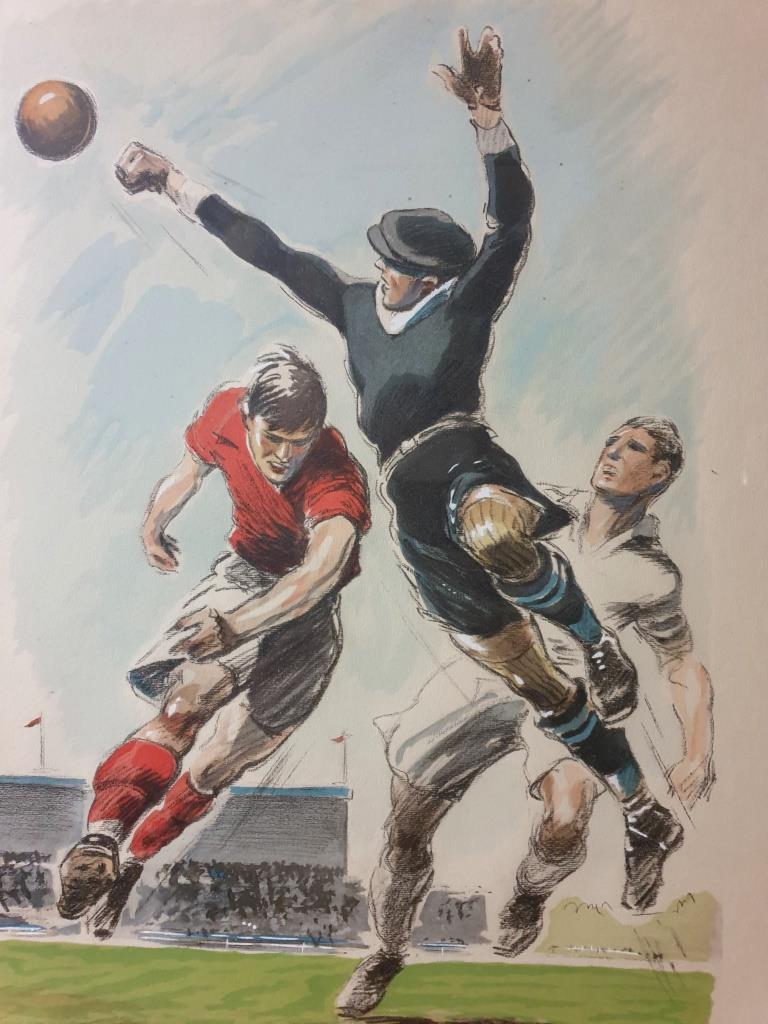 Illustration of Foot 40s - Vintage Sport