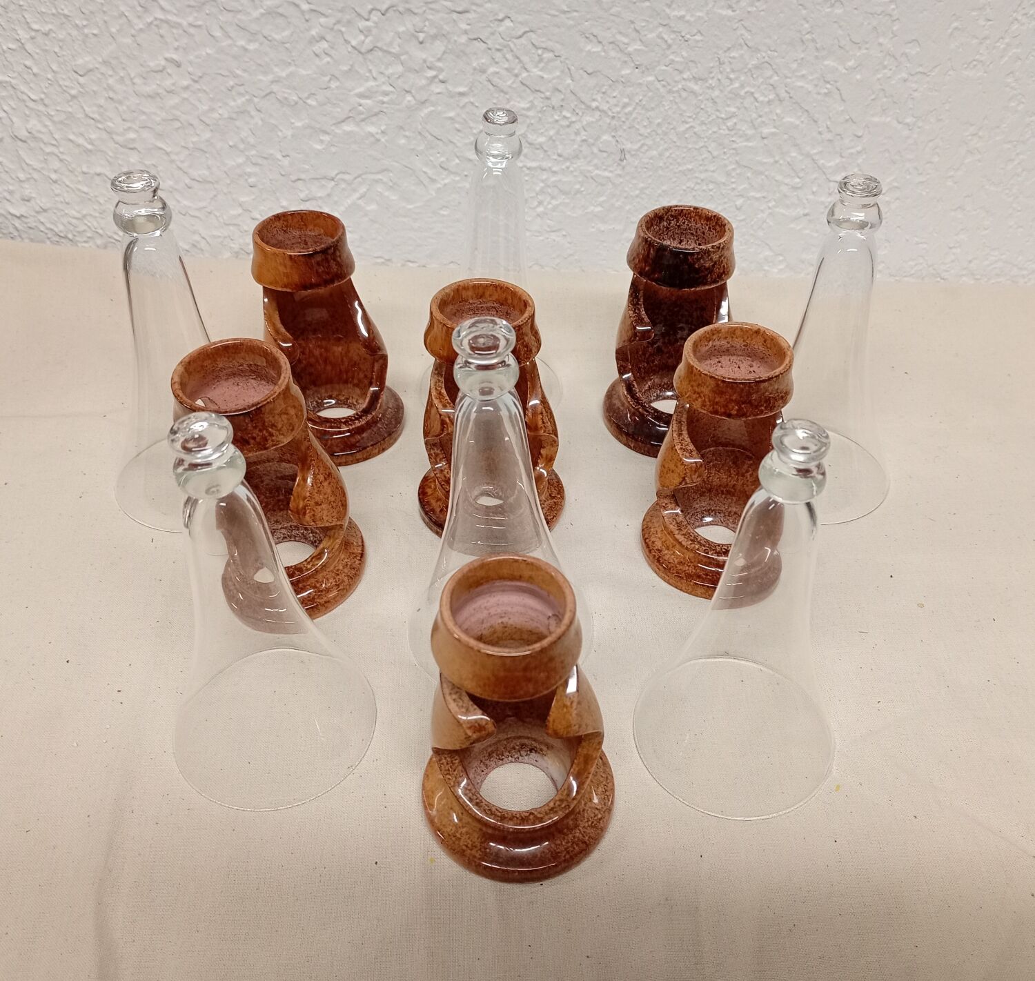 Champagne flutes Francis Dumelié