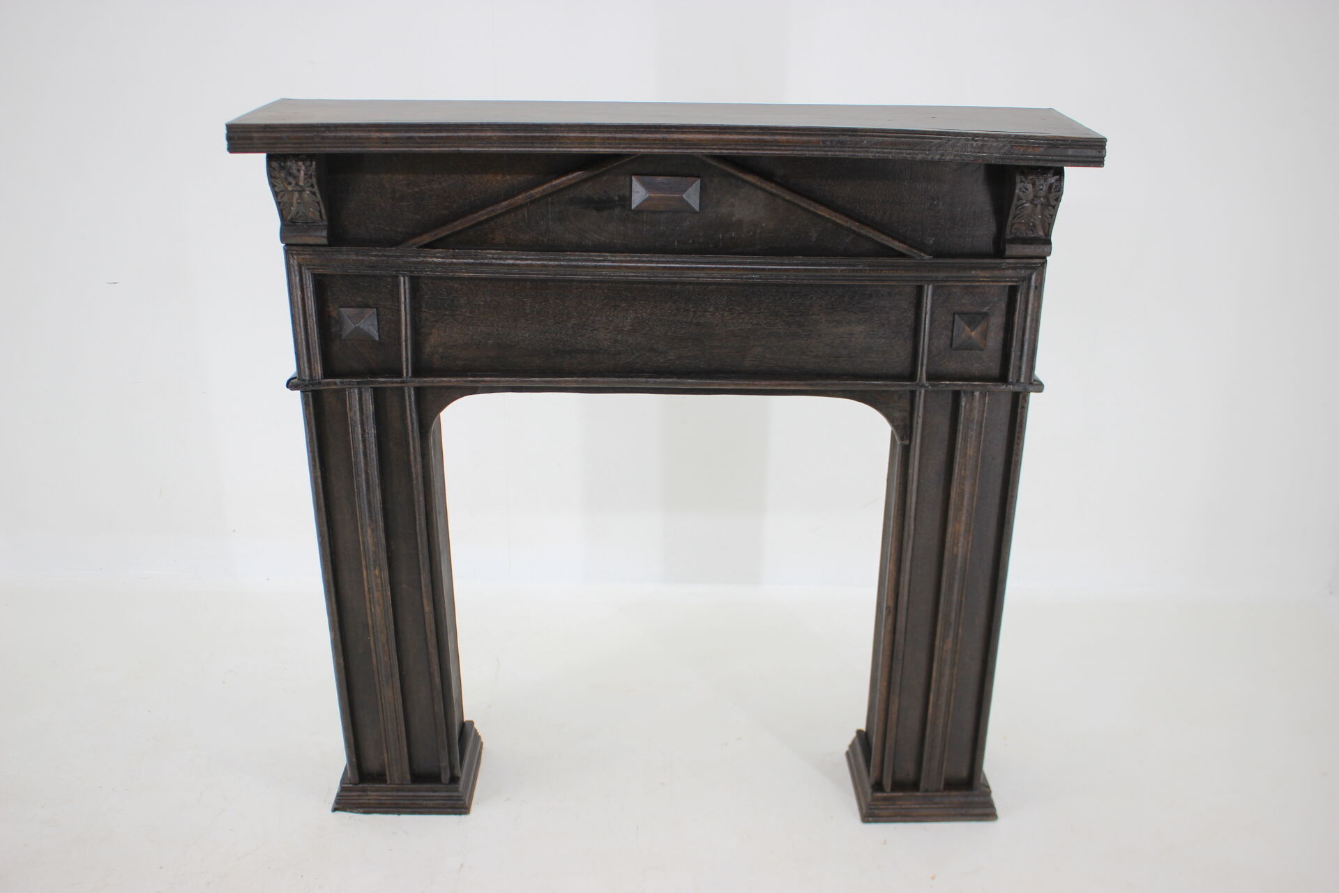 Antique Oak Fireplace Mantel