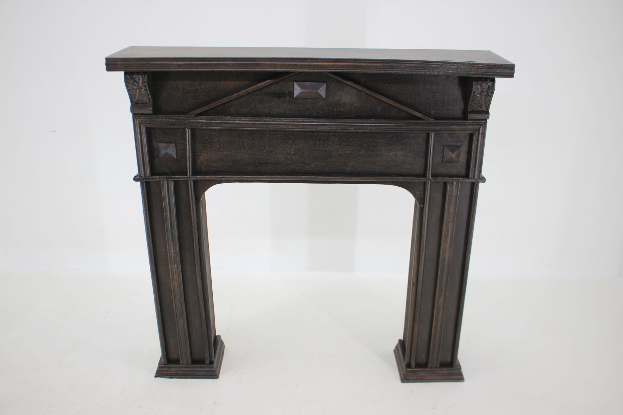 Antique Oak Fireplace Mantel