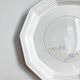 Round vintage Niderviller plate with a country decor.