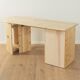 Solid wood desk from the 1980s