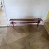 Wall shelf - coat rack - 7 hooks - oak stain - country style - cloakroom