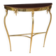 20th century Italian gilded brass console table