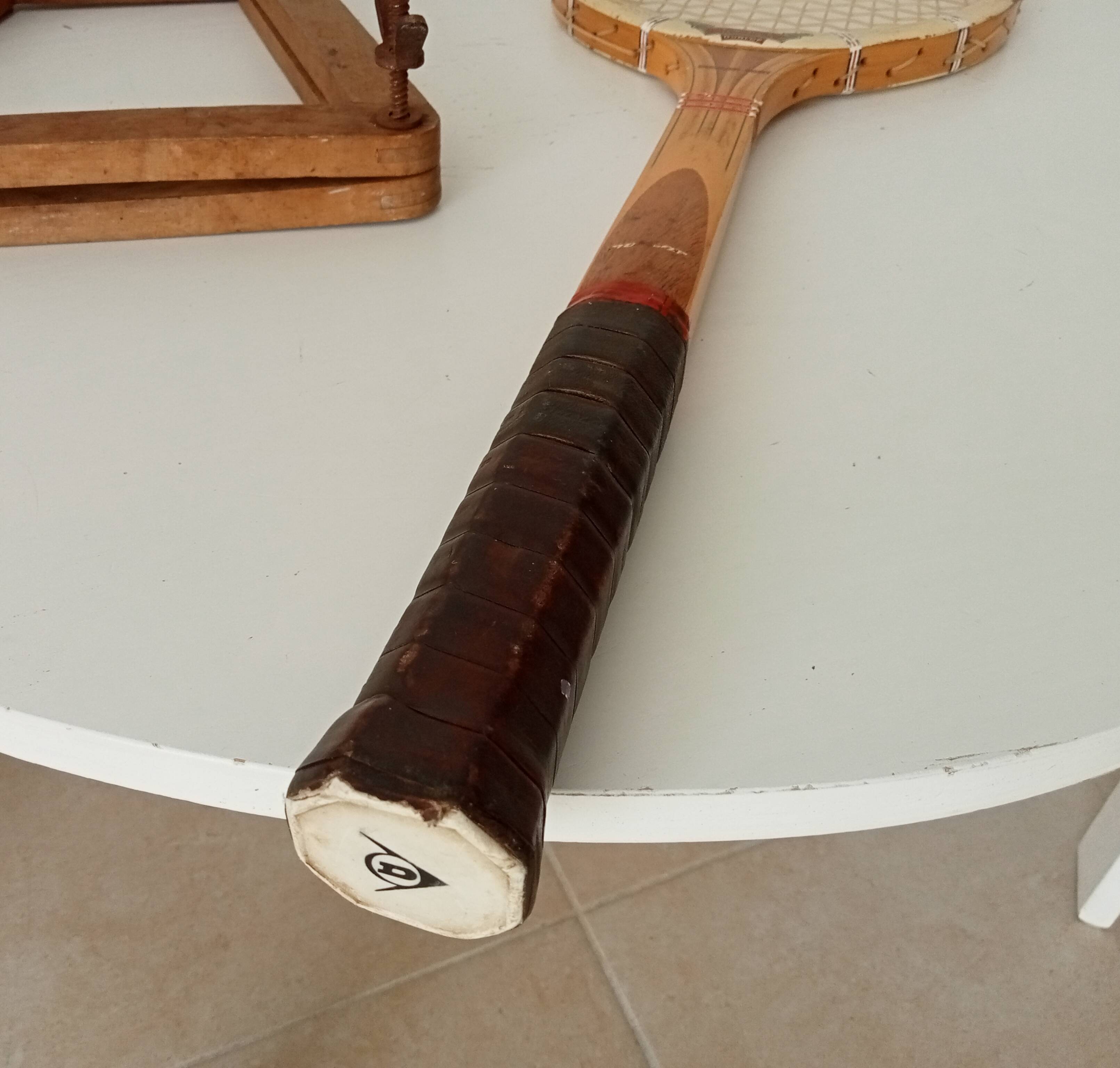 Vintage wooden tennis racket Dunlop Maxply Fort