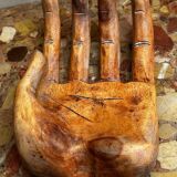 Large Carved Wooden Hand - 1950s