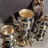 Tea set coffee Louis XV silver metal coffee maker teapot sugar pot milk pot