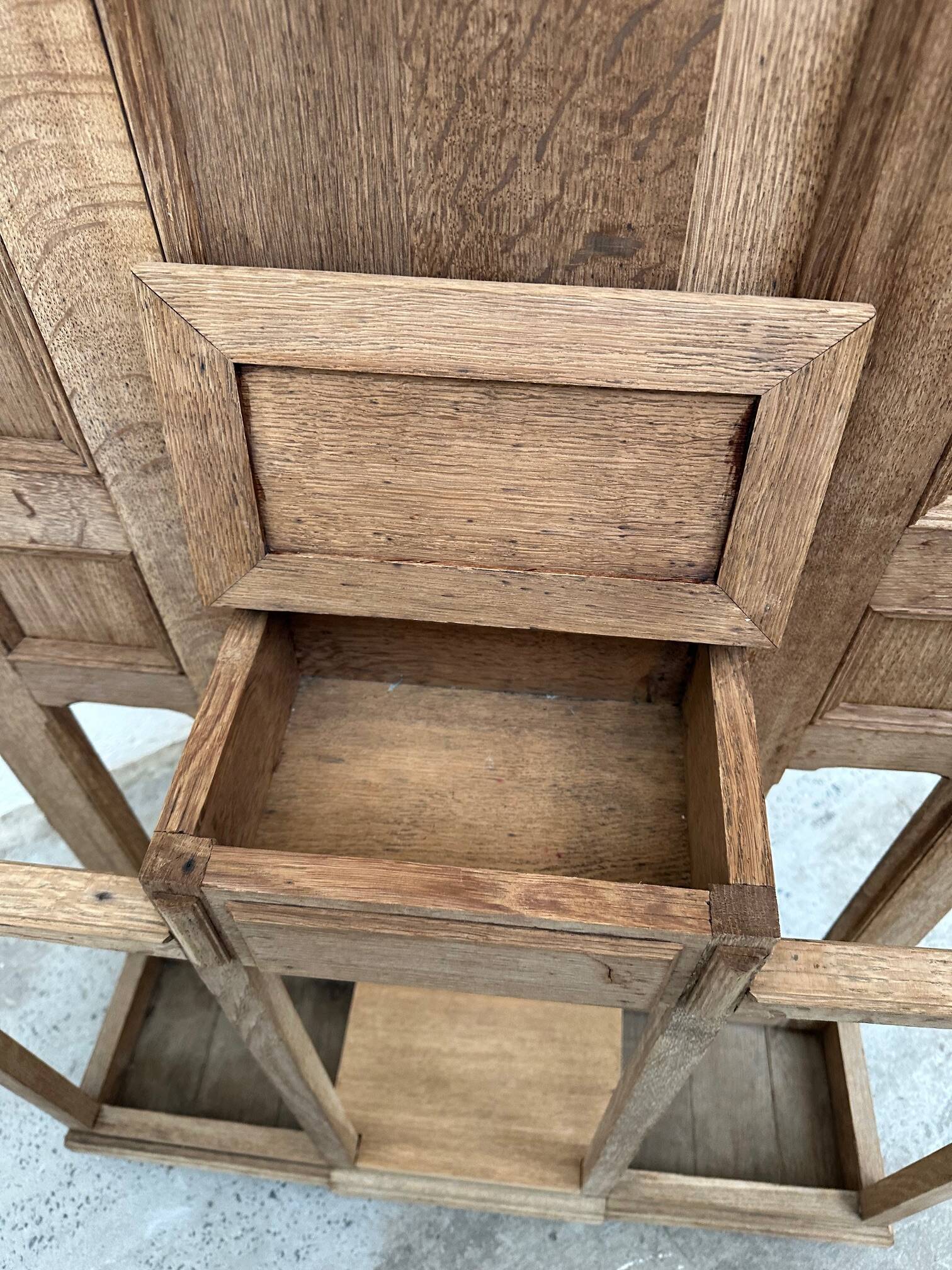 Vestiaire d’entrée en chêne