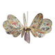 Suspension, lustre, pale fleurs, rotin et globe vintage
