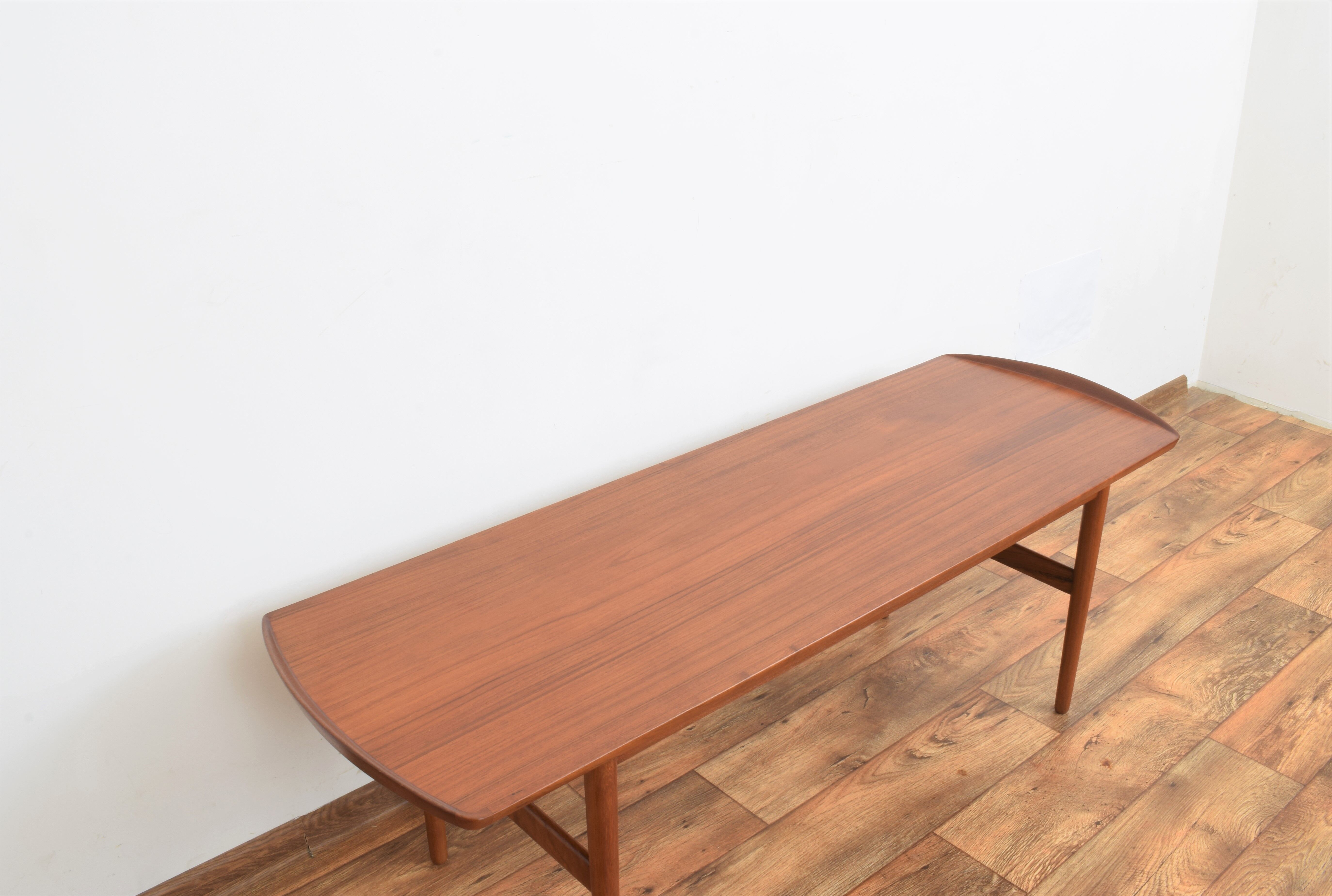 Mid-century danish teak coffee table from bovirke, 1960s.