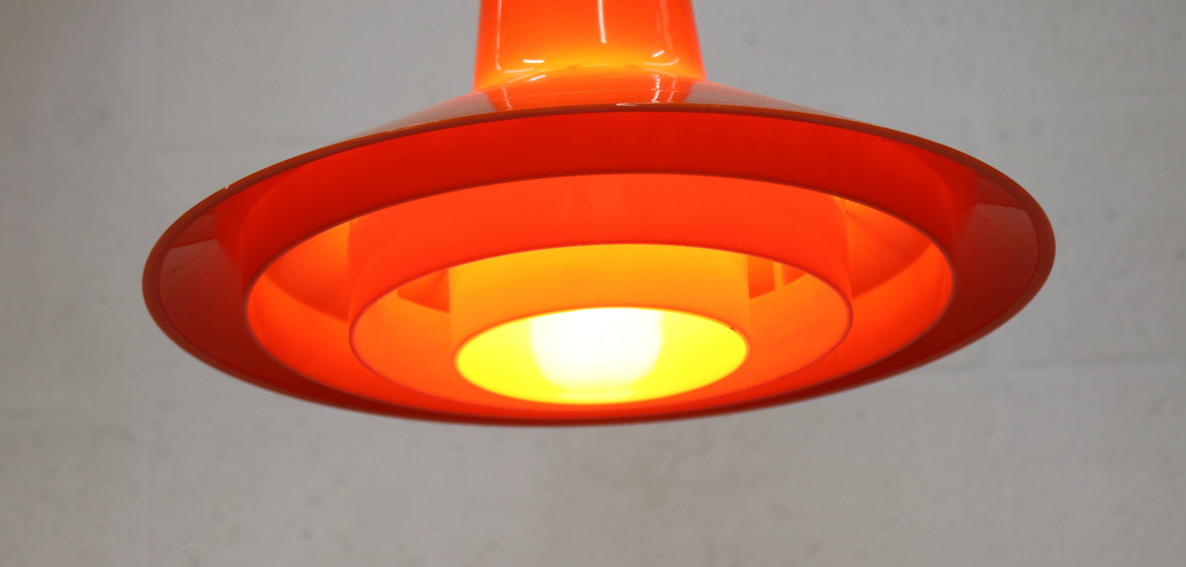 Danish Plastic Design Pendant - Bent Karlby - Schroder Kemi - space age