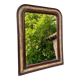 Mirror louis philippe old nineteenth in brown and beige wood
