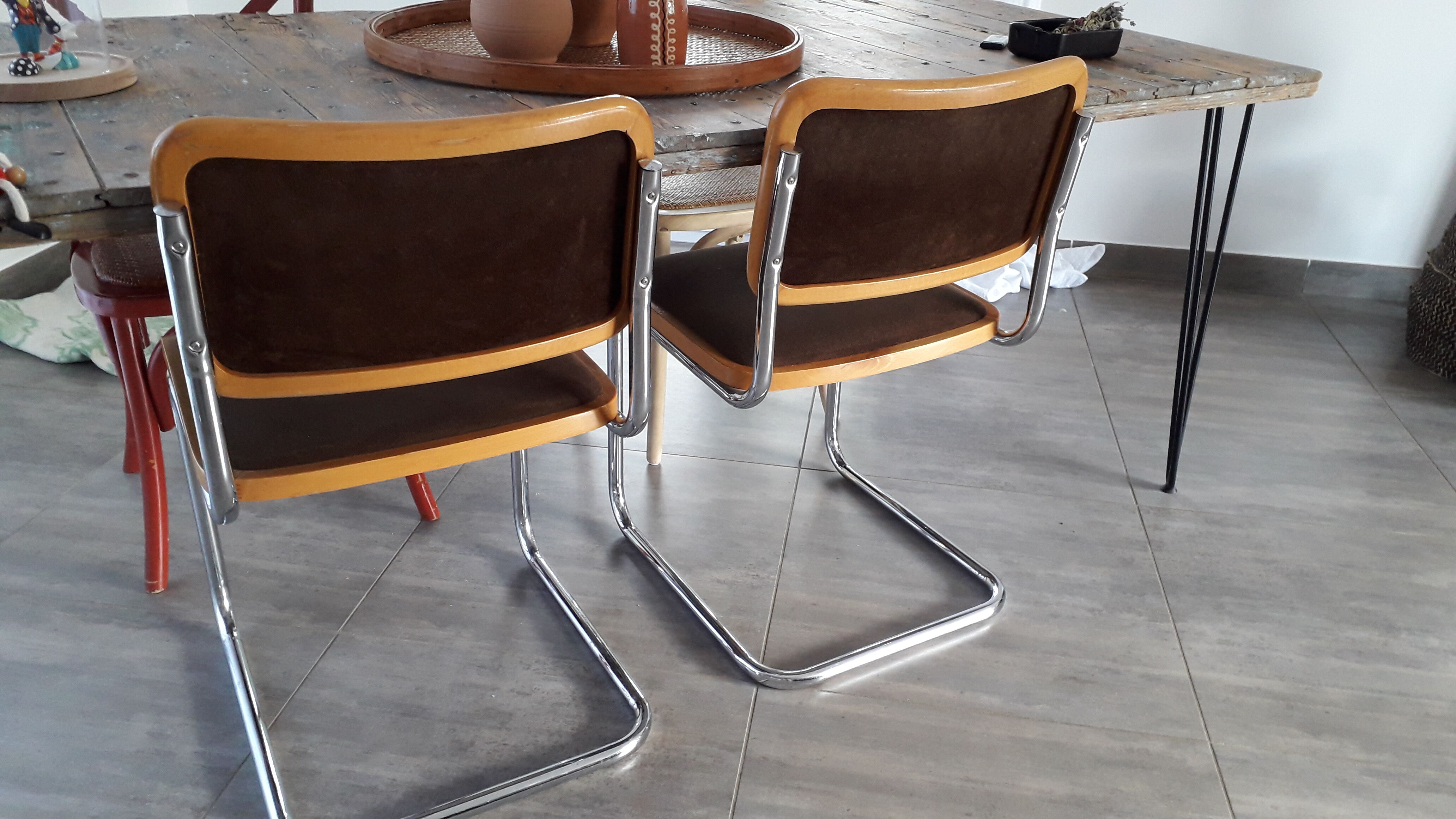Lot 4 cesca chairs by Marcel Breuer